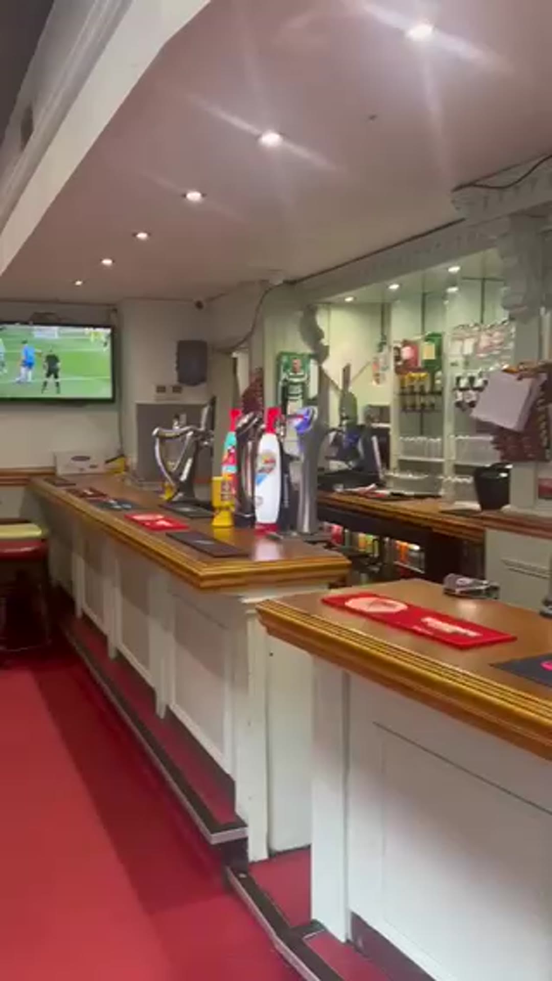 Live sport on the screens at the Sheddens